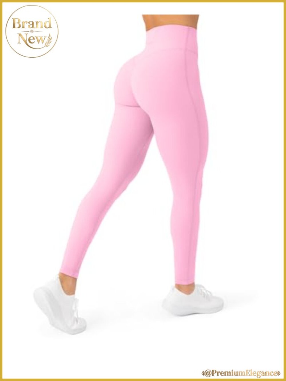 High Rise Workout Leggings No Front Seam Full Length Yoga